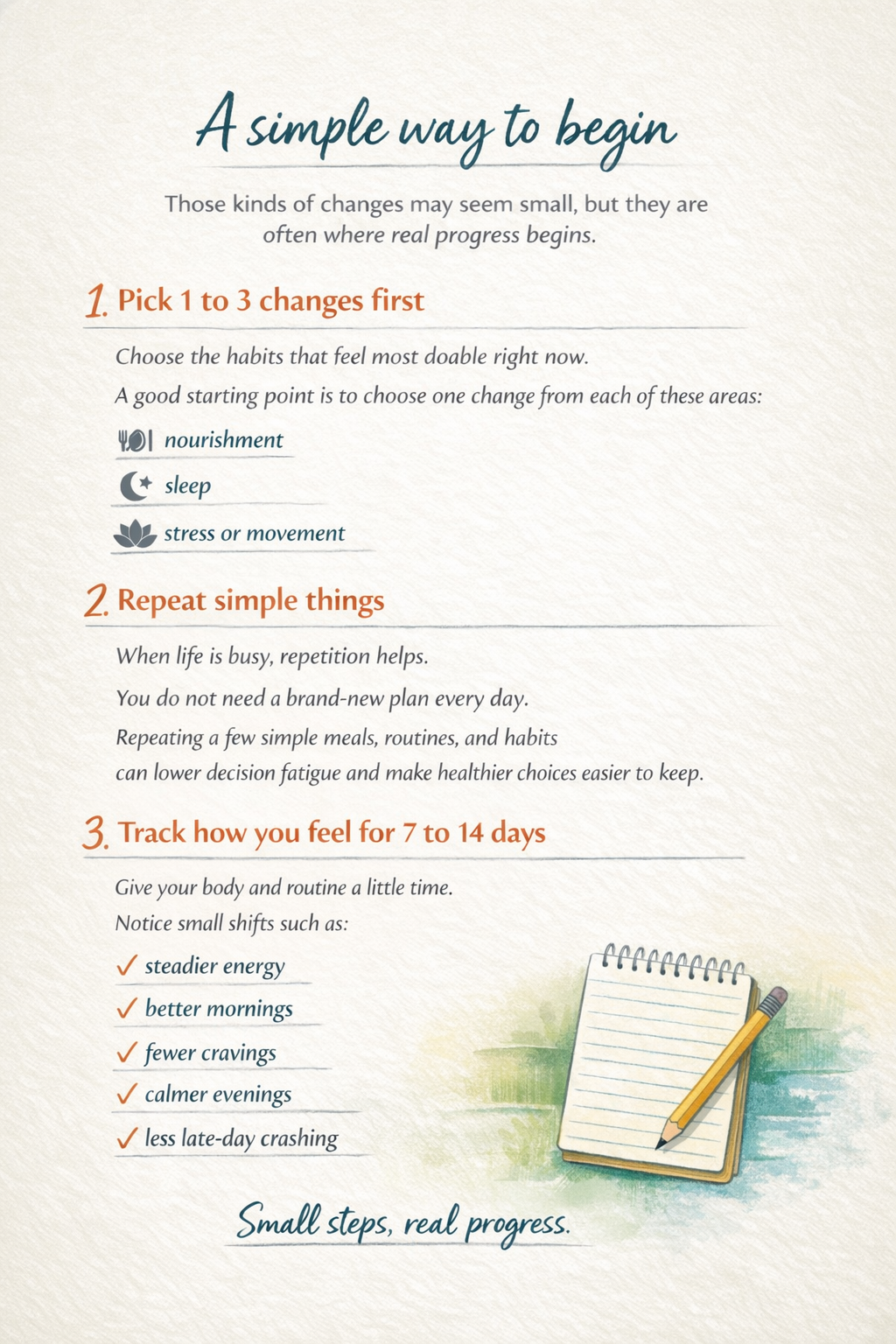 Guide preview titled A Simple Way to Begin